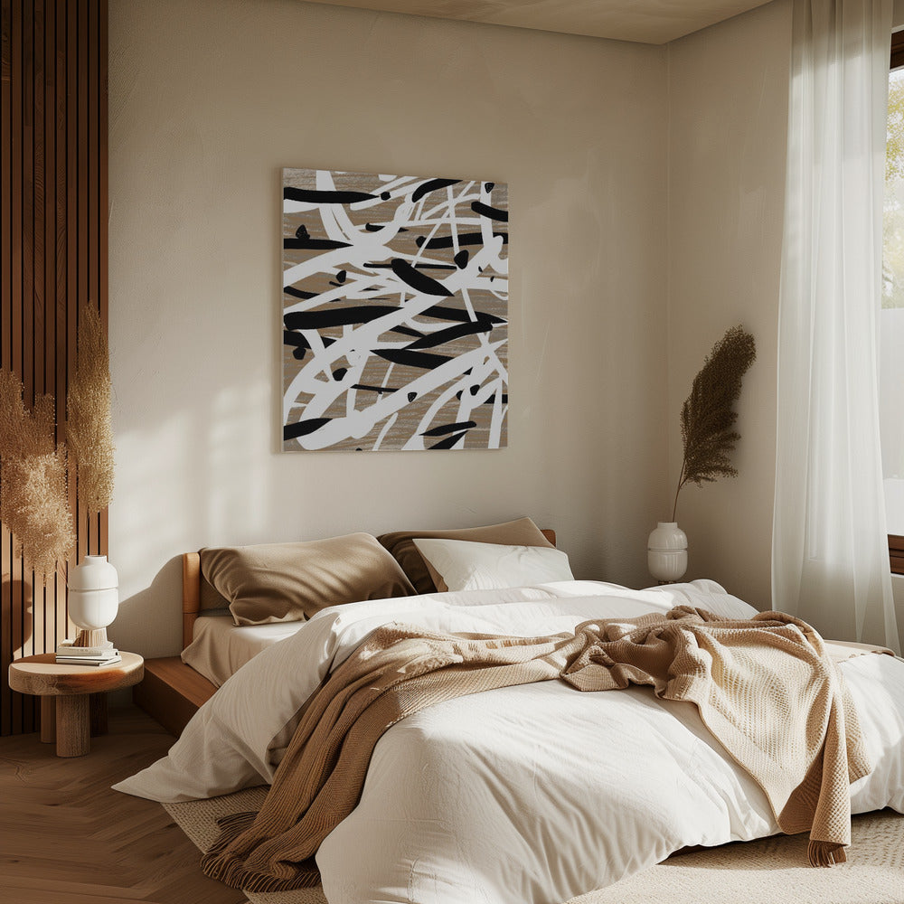 Chaotische Striche Tanz | Leinwand