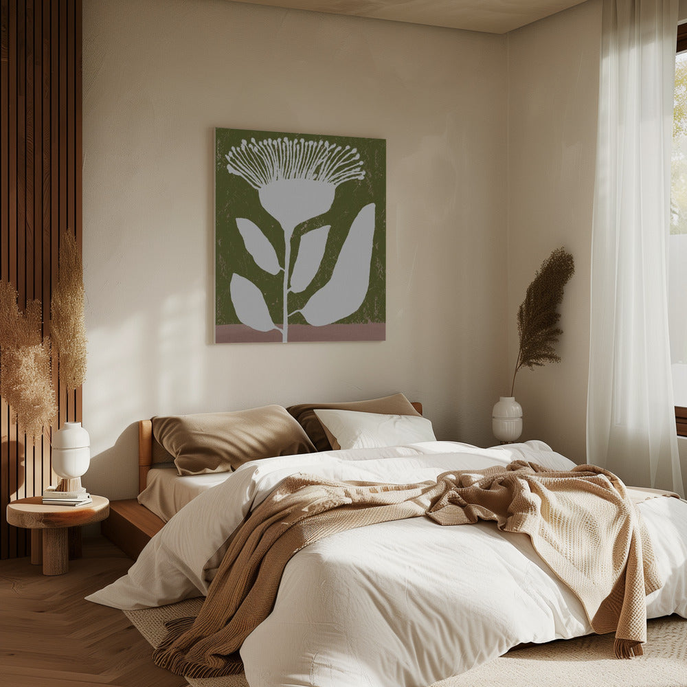 Botanisches Design einer Blume gegen | Leinwand