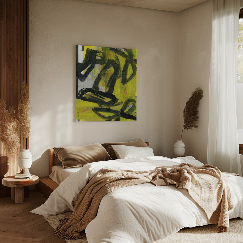 Yellow Abstract No4 | Canvas
