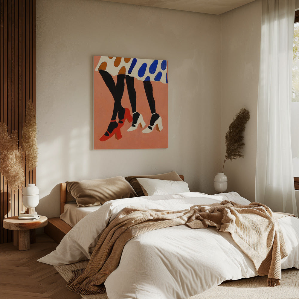 Gepunktete Schritte | Leinwand