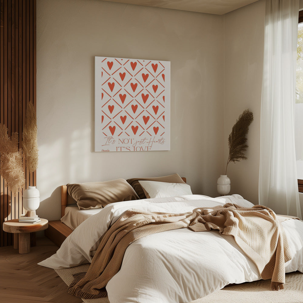 Über die Liebe. Herzen | Leinwand