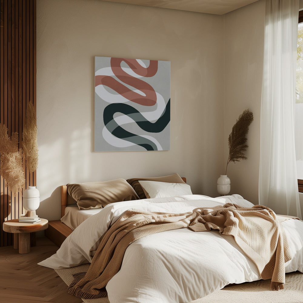 Expressionist curves 1 | Canvas