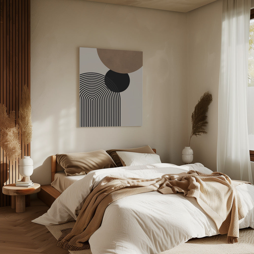 Composition lines and circles 4 | Canvas