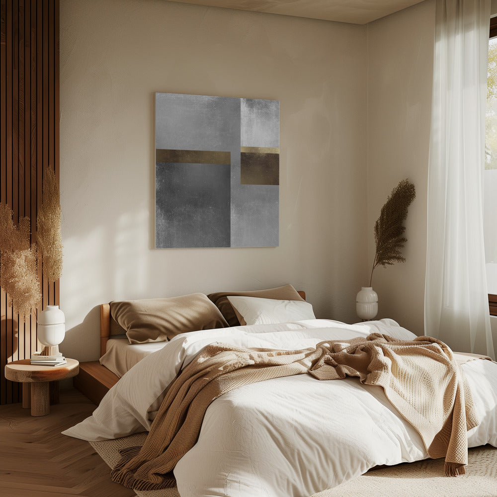 Gold- und Silbertexturen 6 | Leinwand