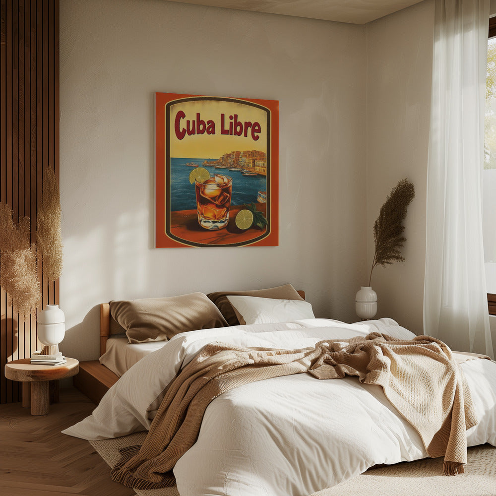 Cuba Libre Vintage Werbung | Leinwand