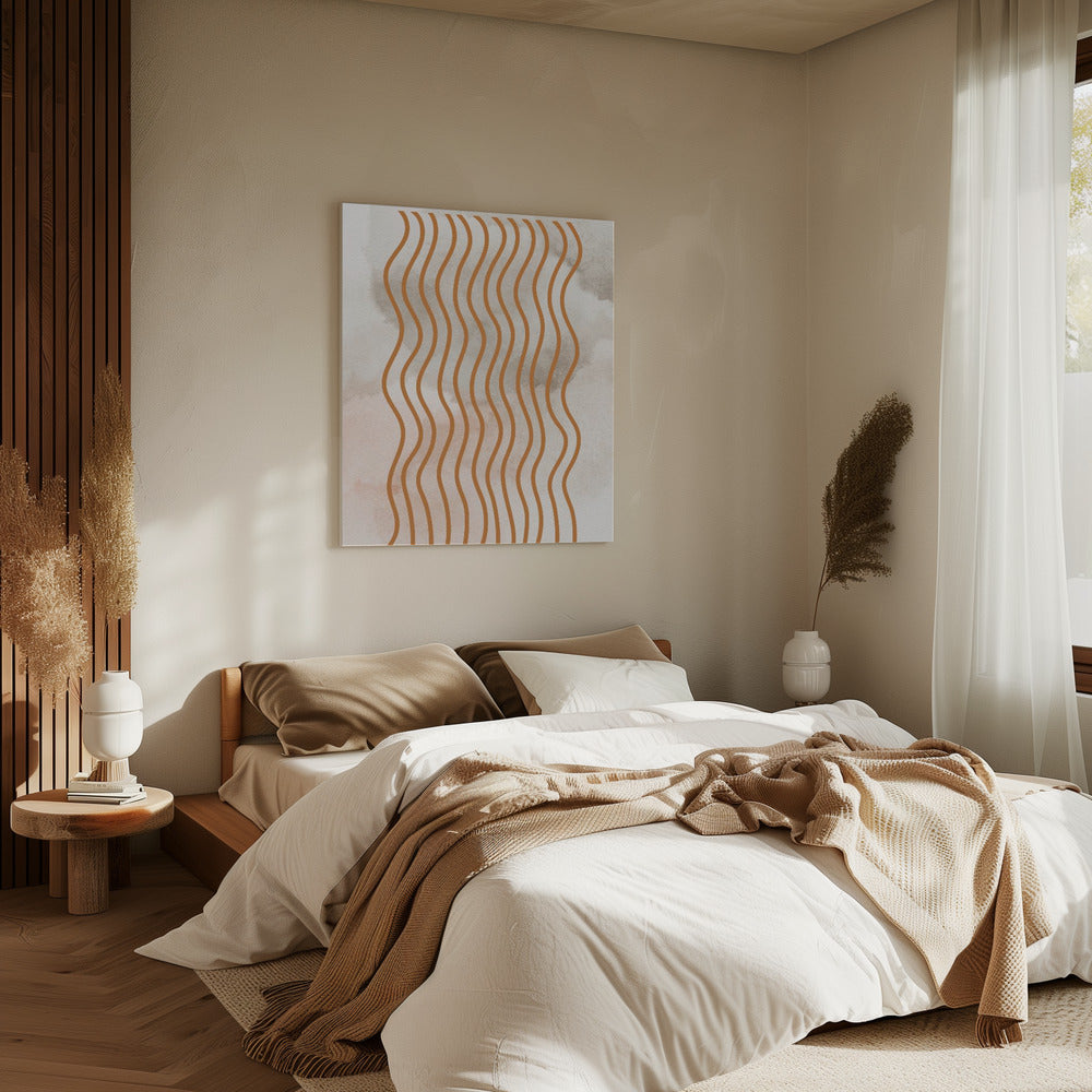 Harmonie der geschwungenen Linien | Leinwand