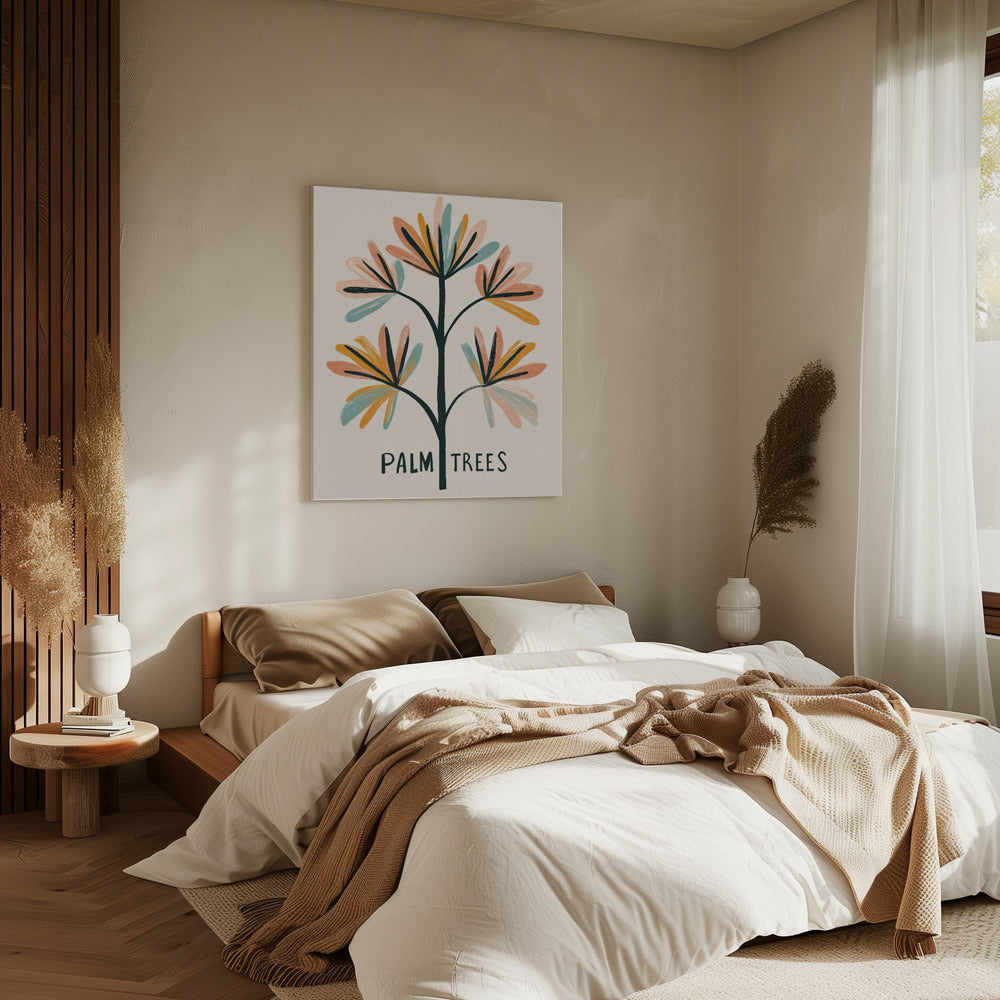 Tropische Pinselstriche | Leinwand