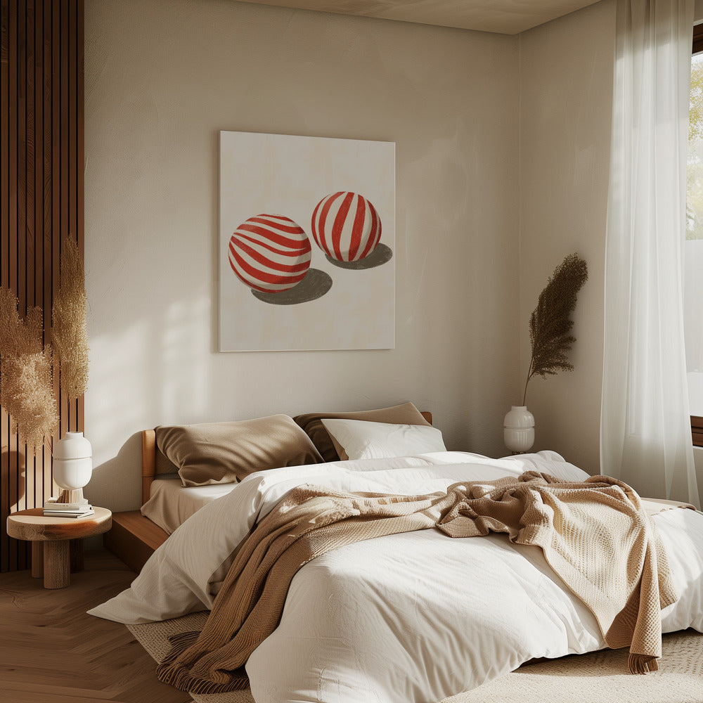Candy Swirl Kugeln | Leinwand