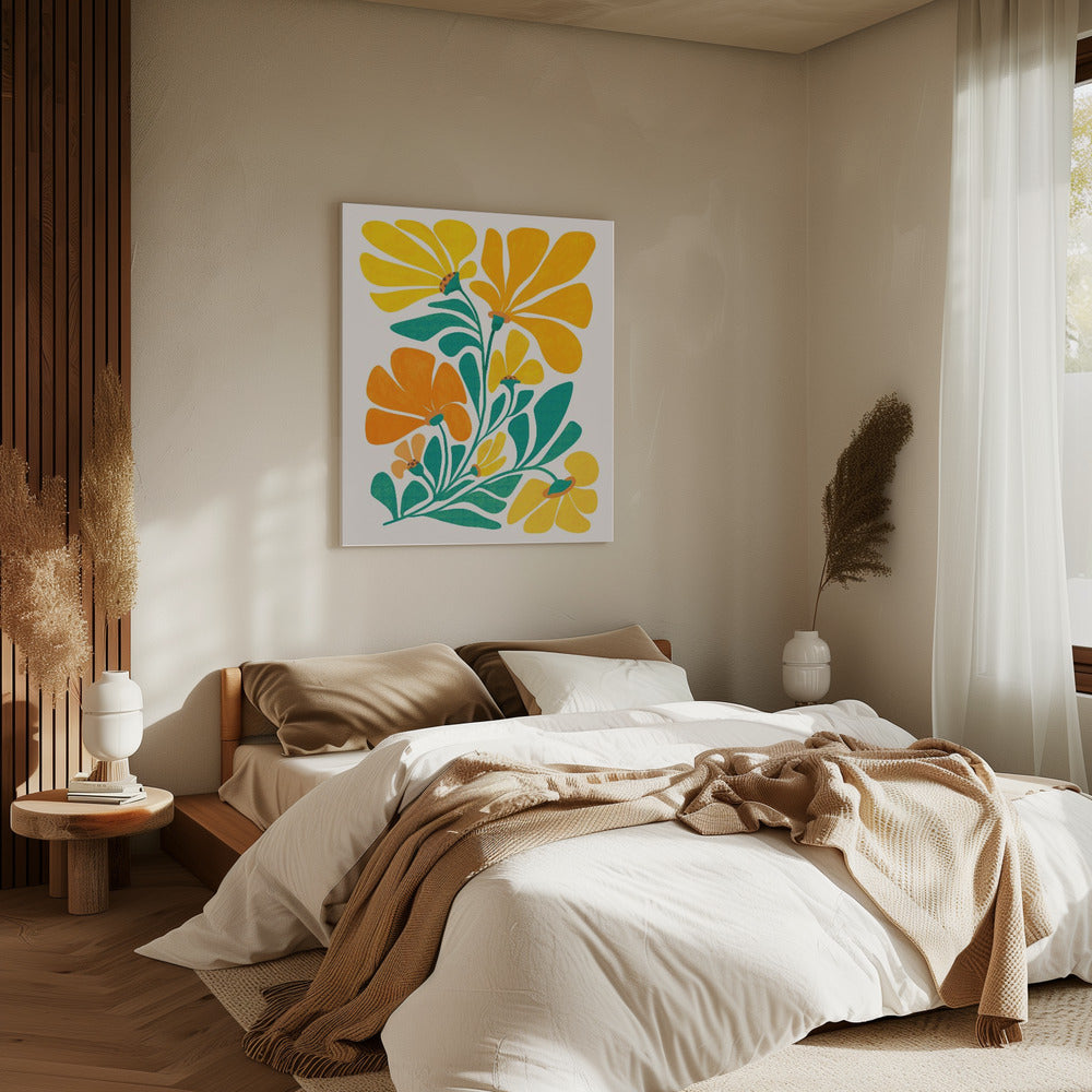 Königliche Sonnenblumen | Leinwand