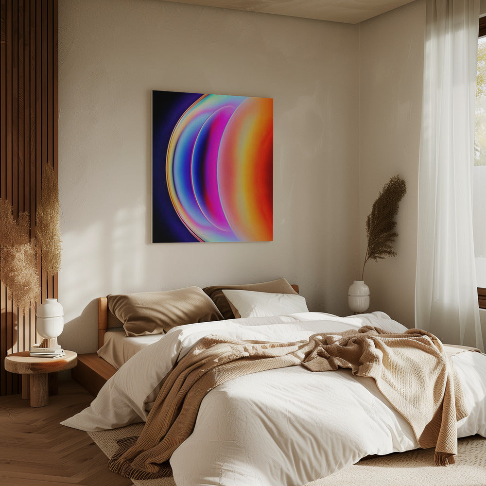 Paradies Farbverlauf Halo | Leinwand