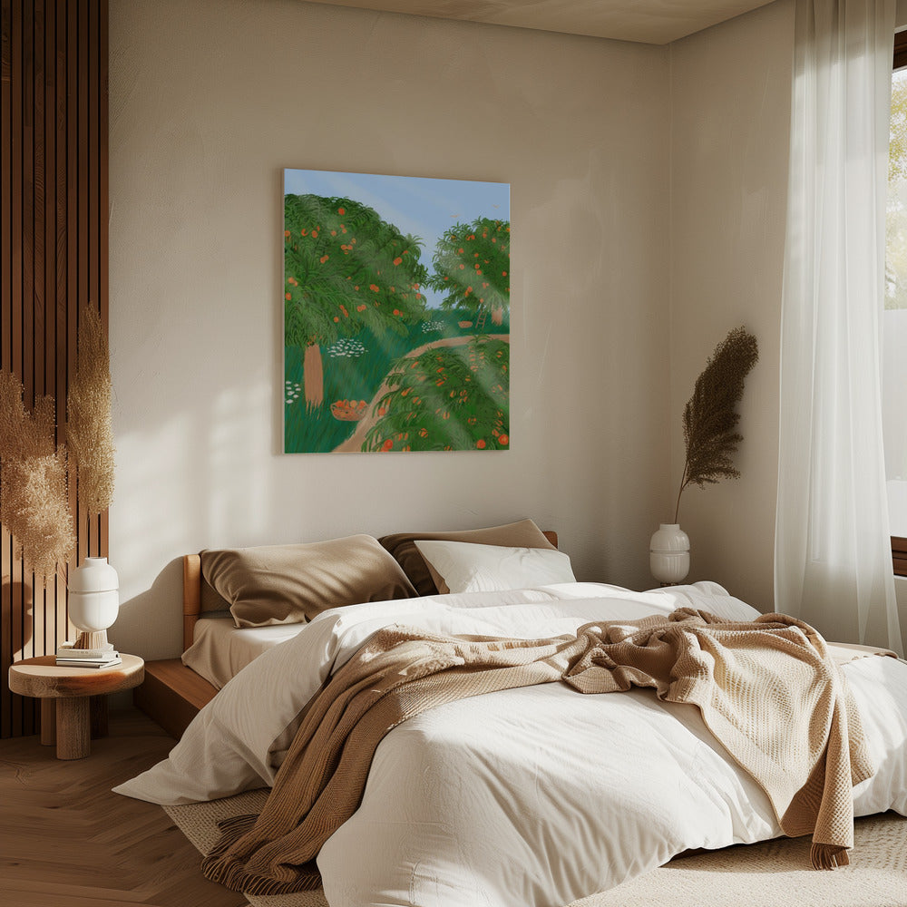 Pfirsichgarten | Leinwand