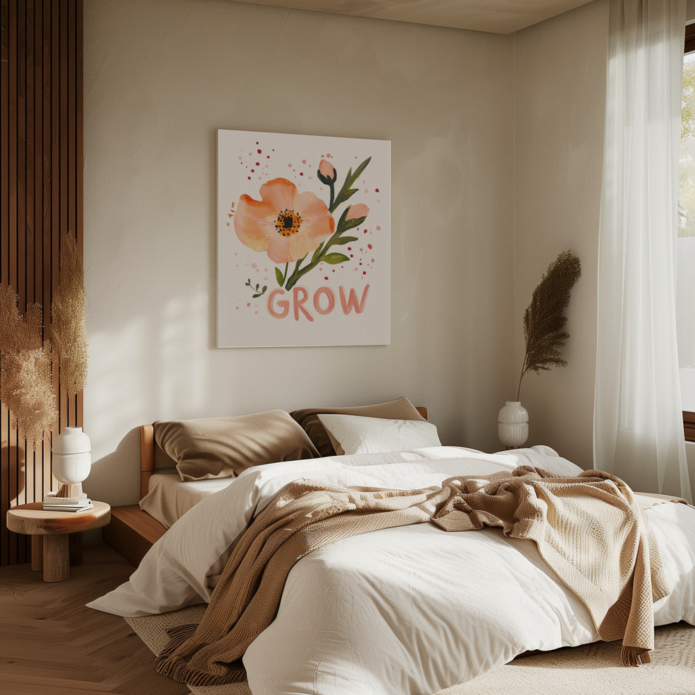 Blumenwachstum | Leinwand