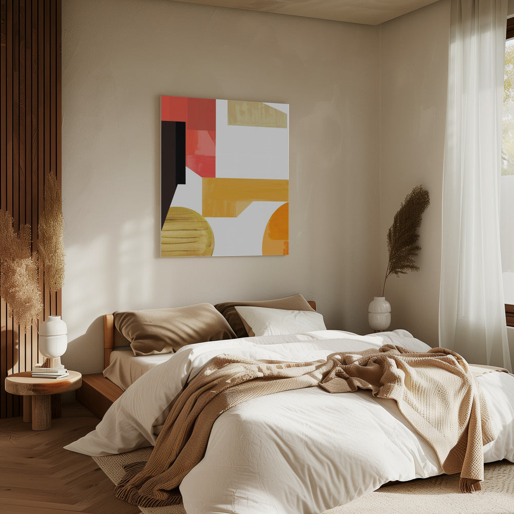 Geometrische Wärme Nr. 3 | Leinwand