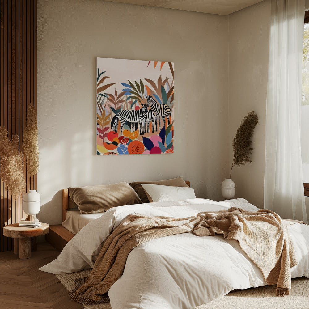 Three Zebras | Canvas