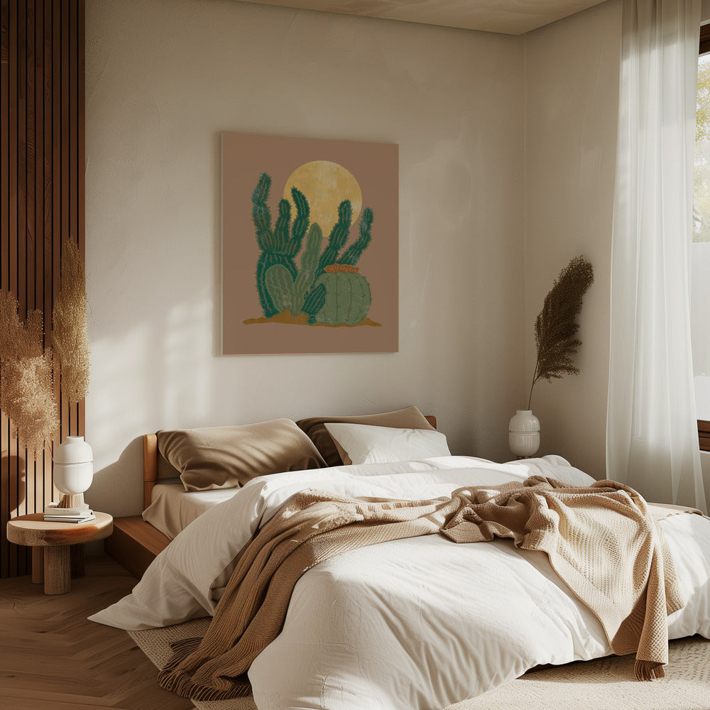 Moderner Americana Kaktus | Leinwand