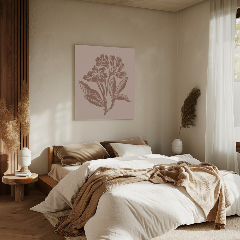Mokka-Blumen | Leinwand