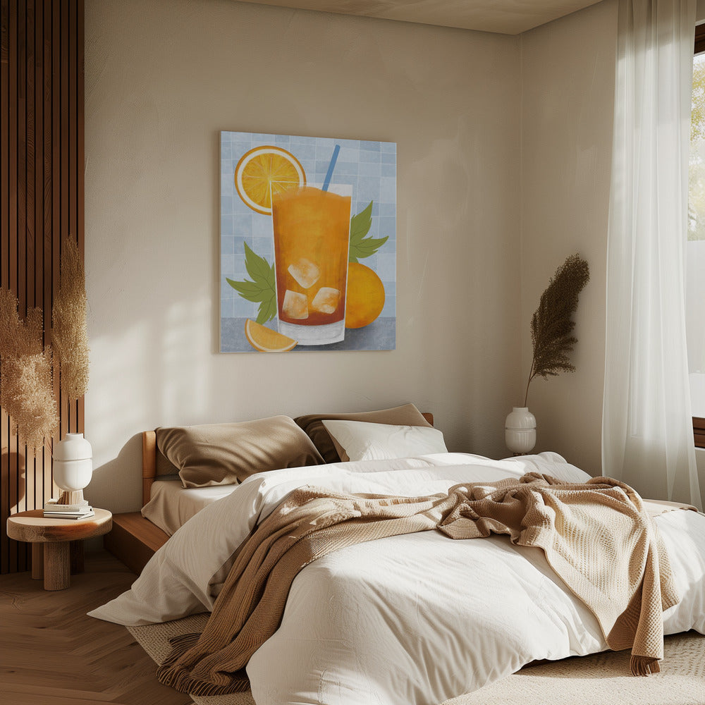 Orangengetränk | Leinwand
