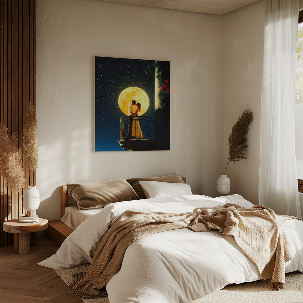 Liebe unter dem Mond | Leinwand