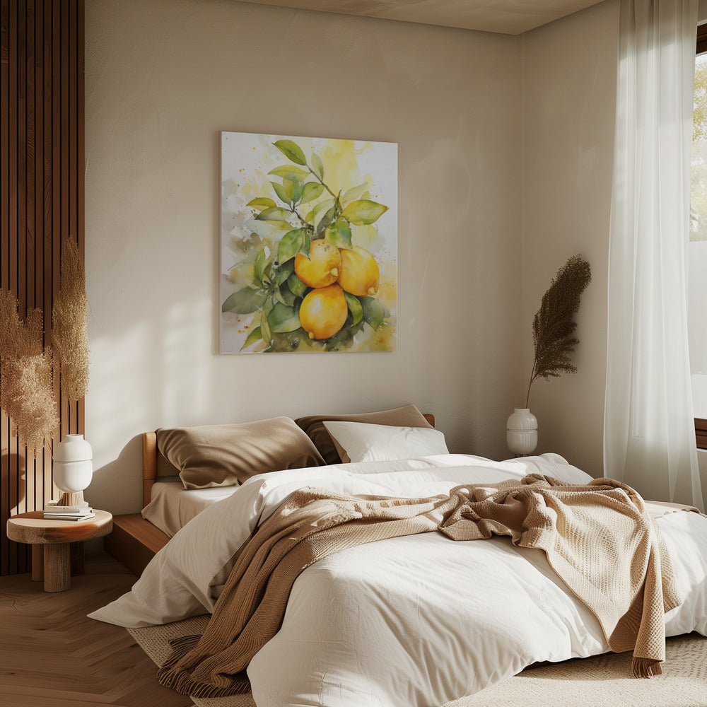 Lemons and Leaves | Canvas