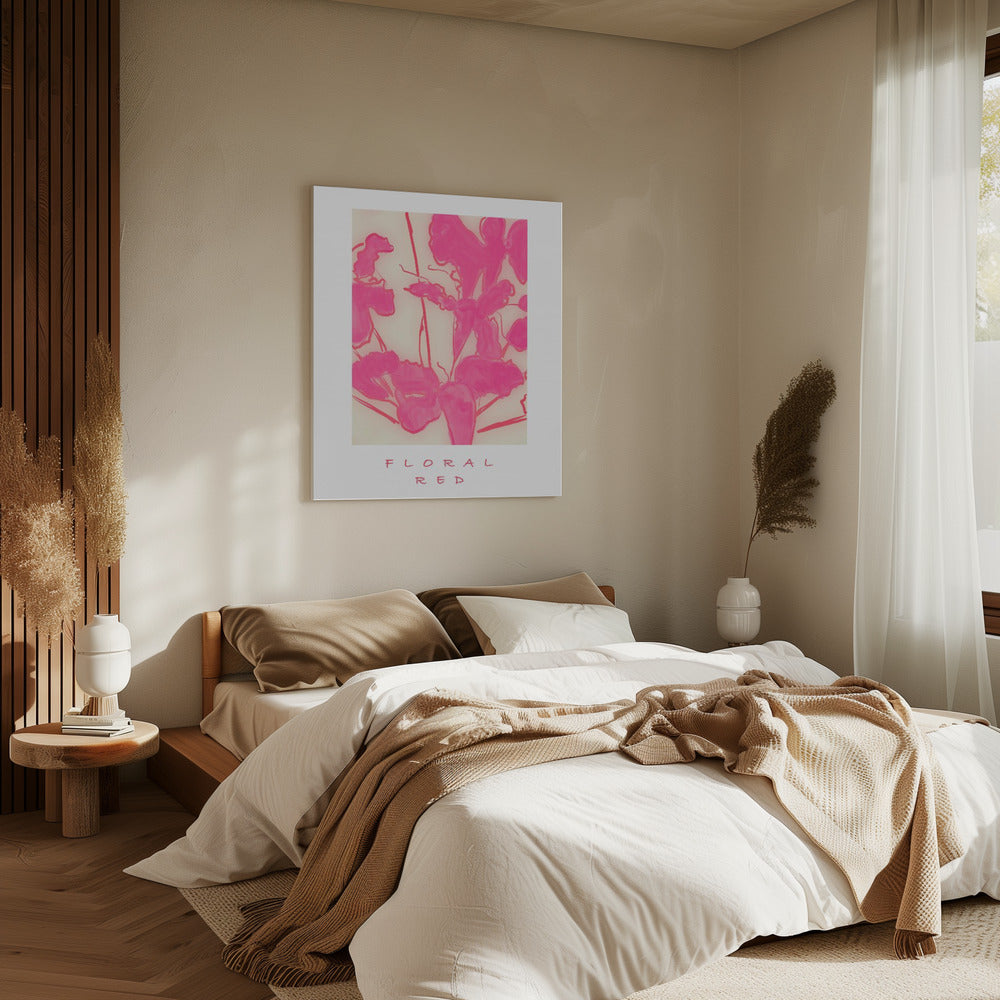 Blumenrot | Leinwand