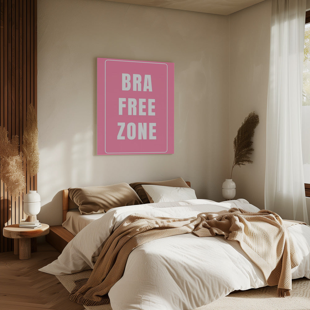 Freiheitszone-Schild | Leinwand
