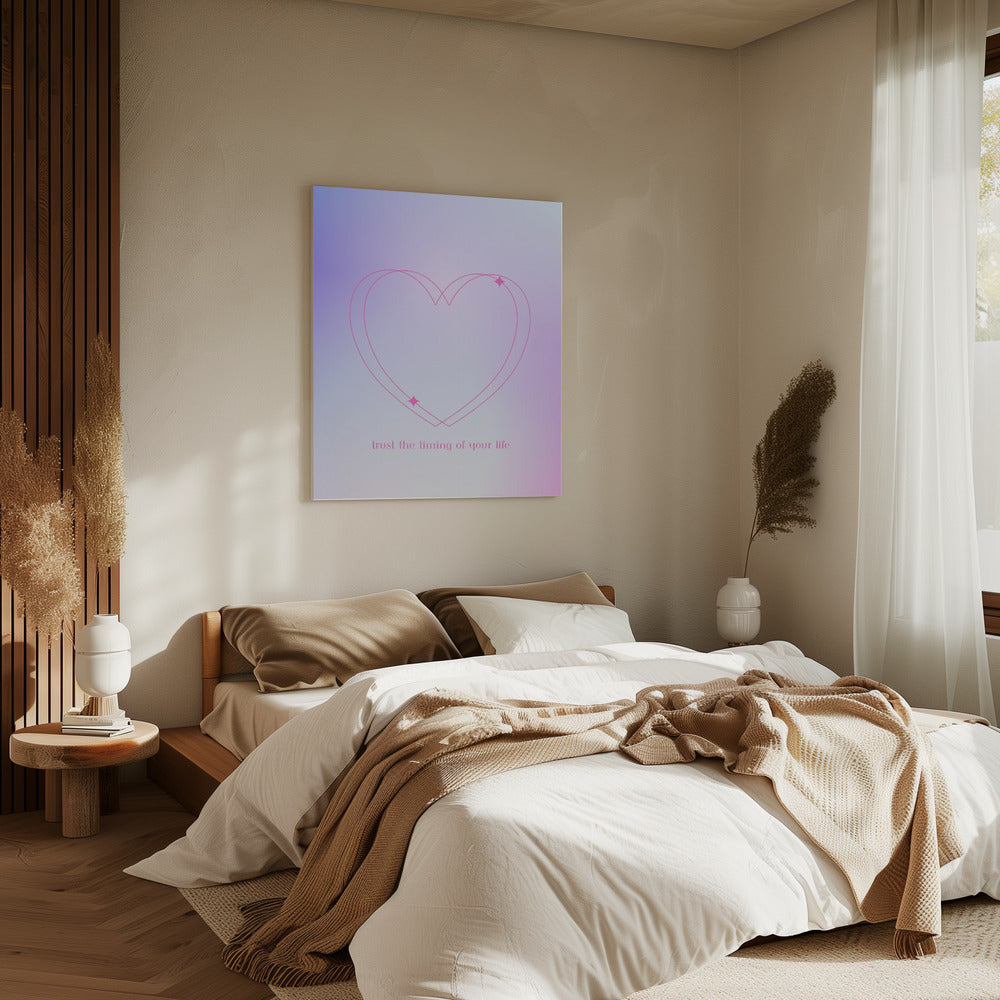 Leuchtender Herzschlag | Leinwand