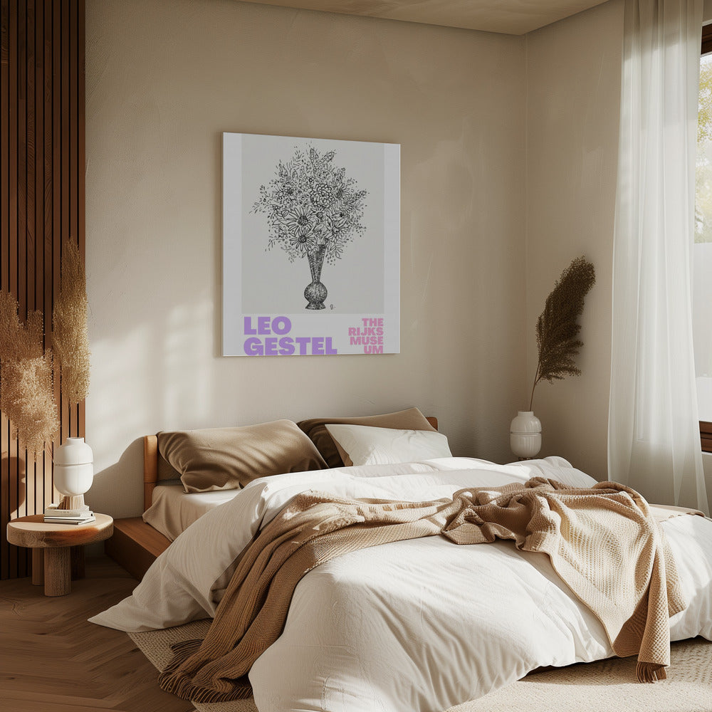 Elegante Blumen in einer Vase | Leinwand
