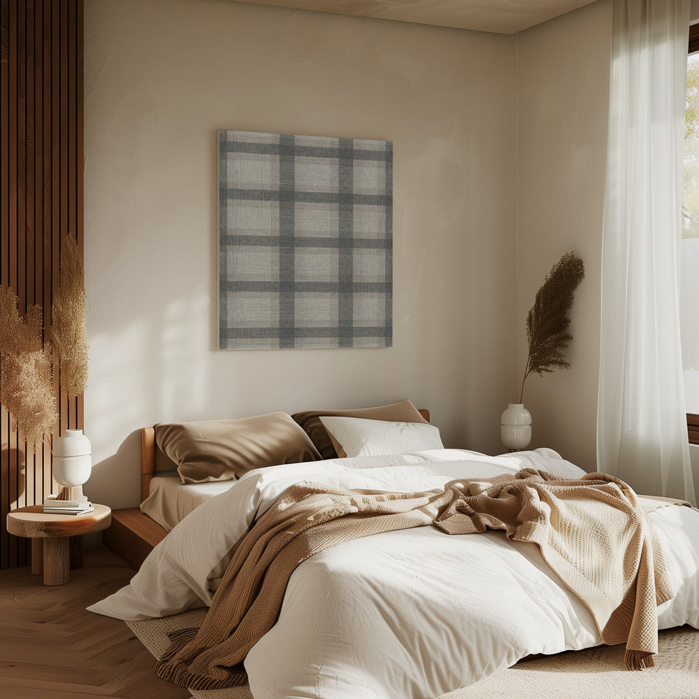 Minimalistisches Karomuster | Leinwand
