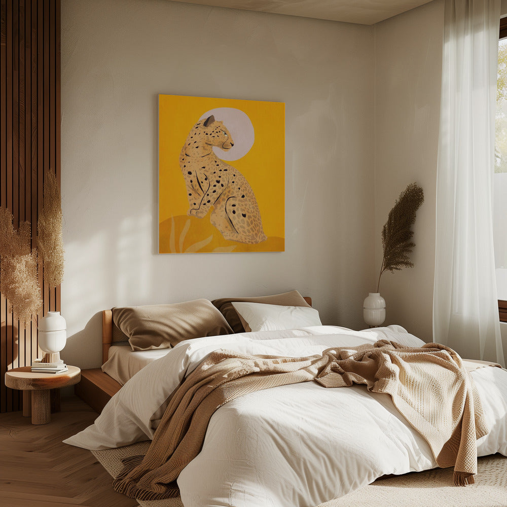 Golden Graceful Cheetah | Canvas
