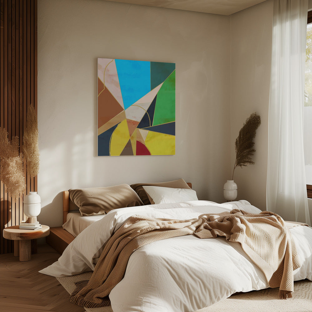 Bunte geometrische Formen | Leinwand