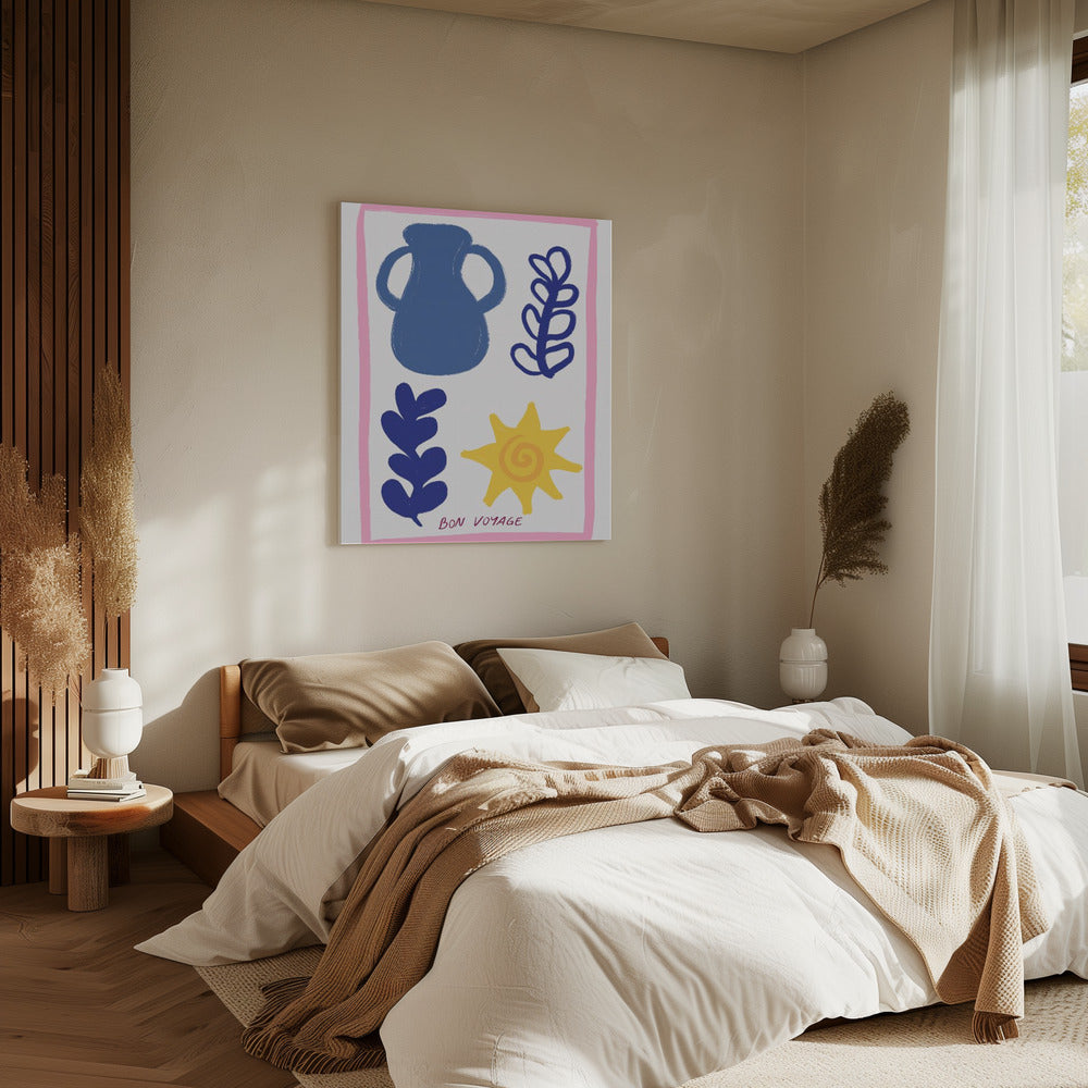 Symbole der guten Reise | Leinwand