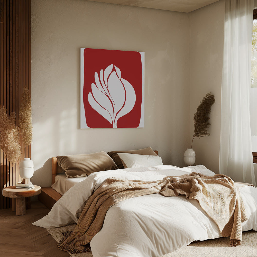 White Blossom Silhouette | Canvas