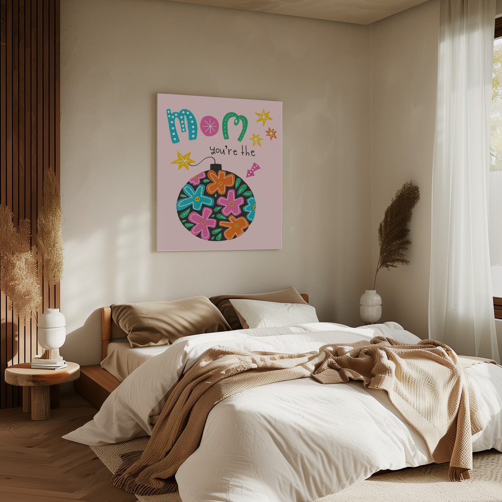 Mamas Blumenfreude | Leinwand