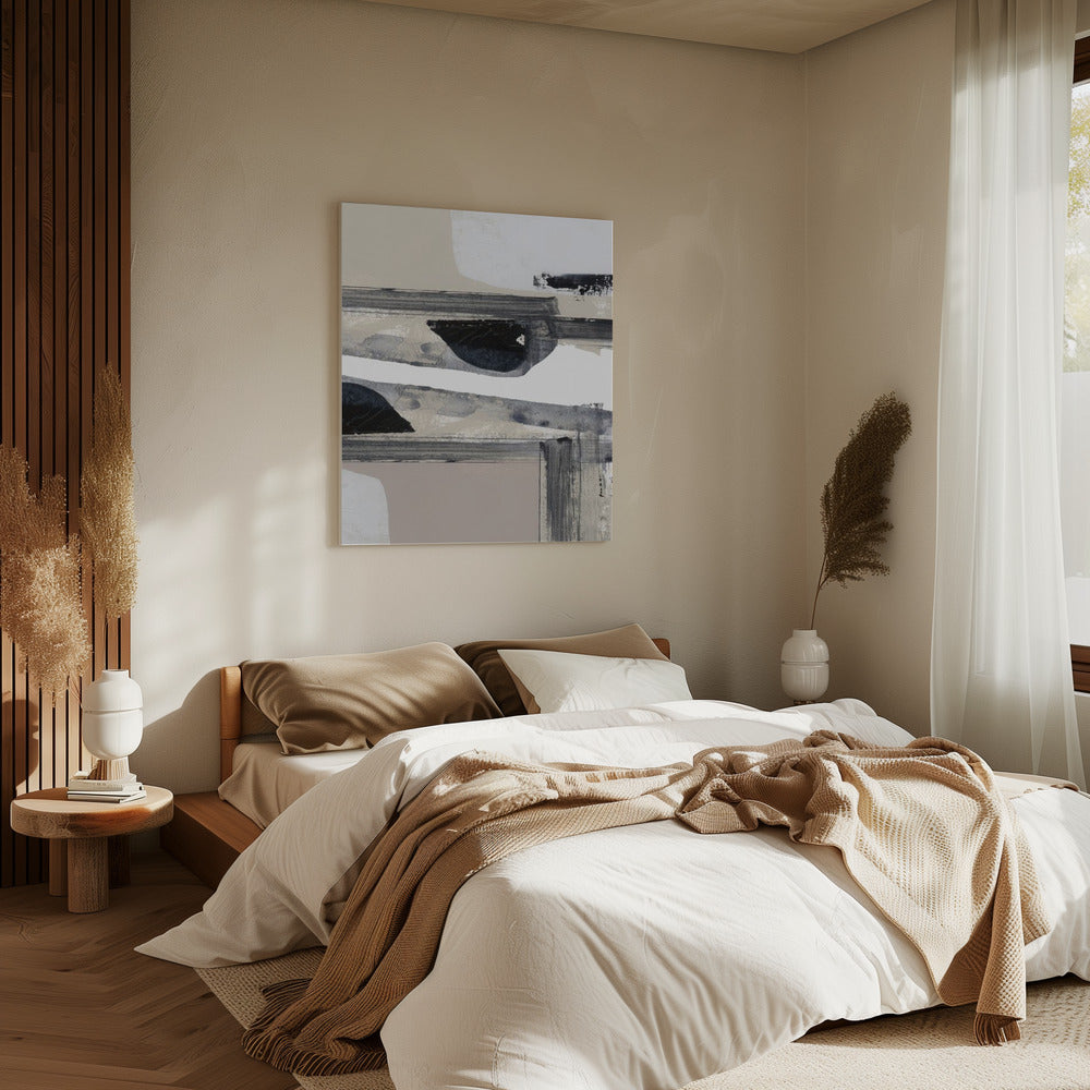 Neutrale geometrische Abstraktion | Leinwand
