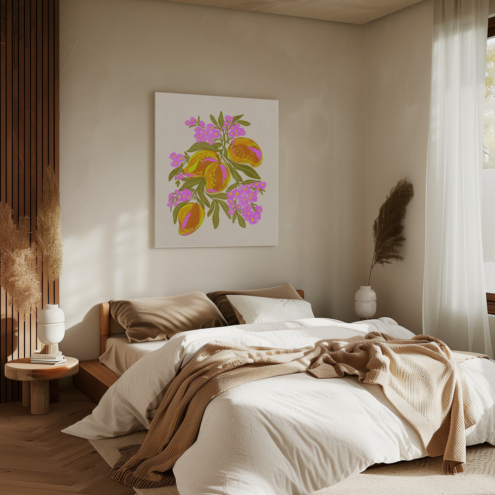 Lebendige Mangos | Leinwand