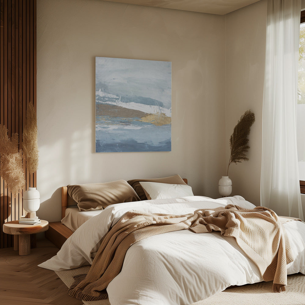 Goldener Nebelhorizont | Leinwand