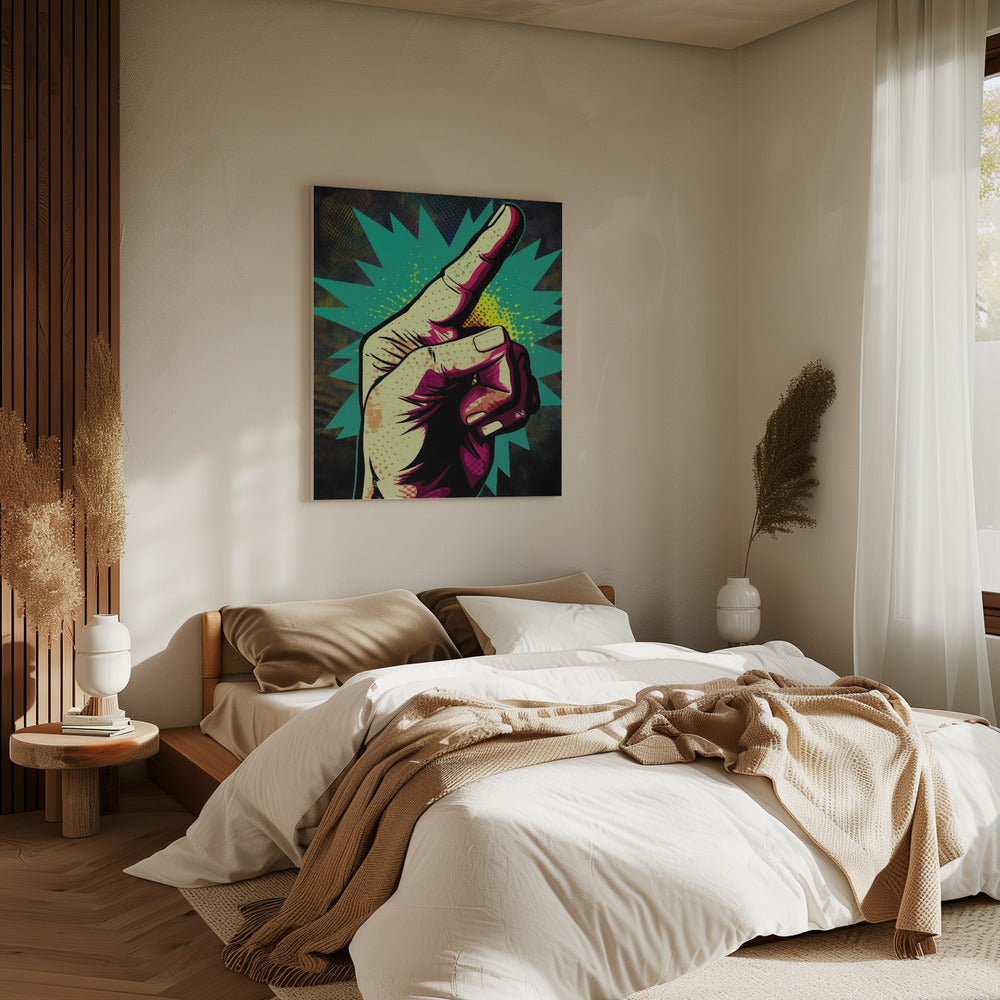 Lebendige Handgesten | Leinwand