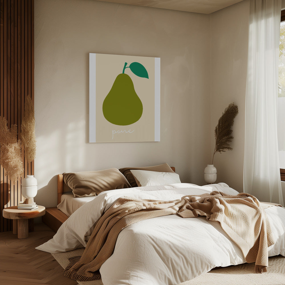 La Poire (Dunkelgrün) | Leinwand