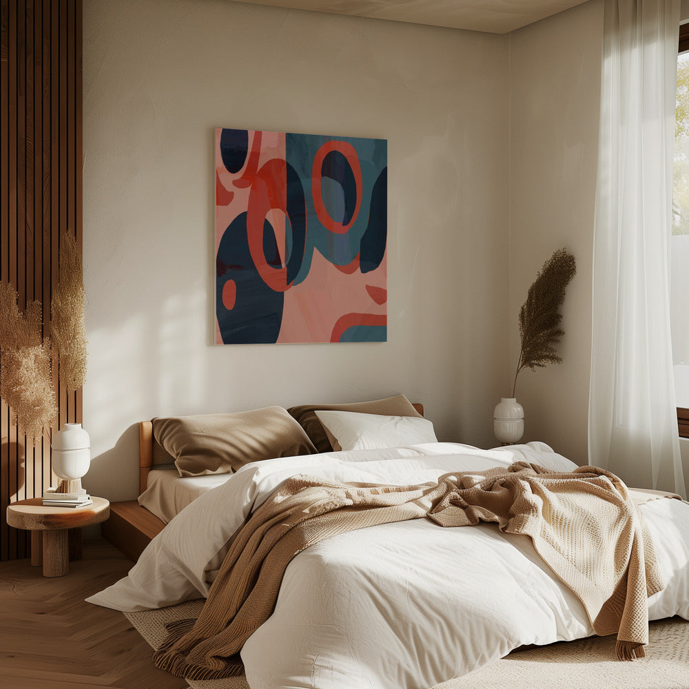Geometrische Formen und leuchtende Farben | Leinwand