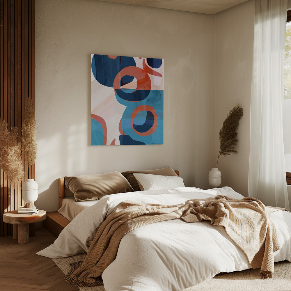 Geometrische Formen und leuchtende Farben | Leinwand