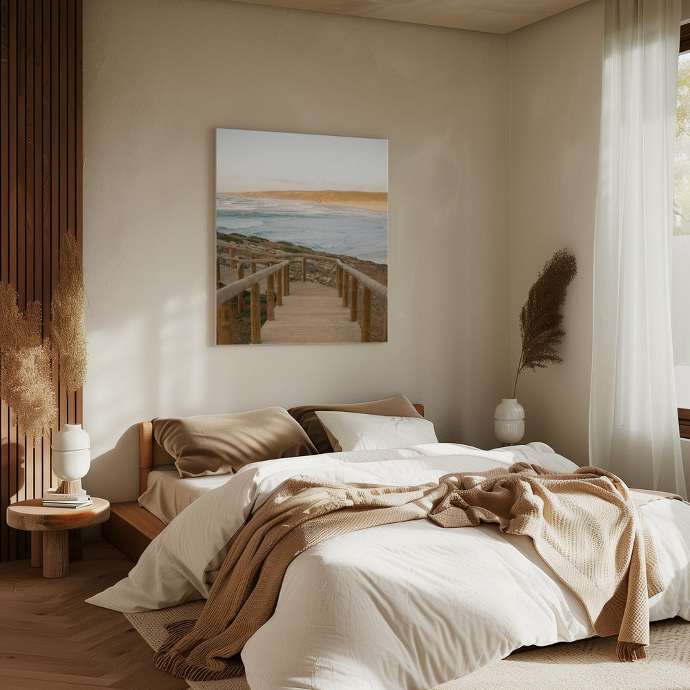 Ruhige Küstenlandschaft bei Sonnenuntergang | Leinwand