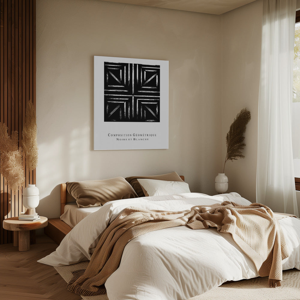 Monochrome Geometrie | Leinwand