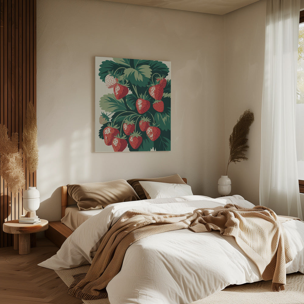 Juicy Strawberry Delight | Canvas