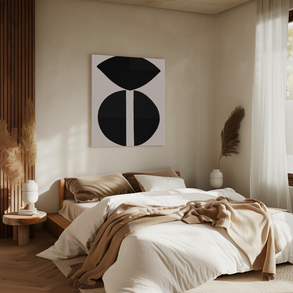 Schwarze Formen Harmonie | Leinwand