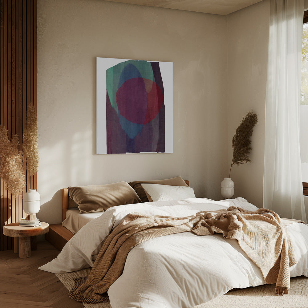 Geometrische Formen in satten Tönen | Leinwand