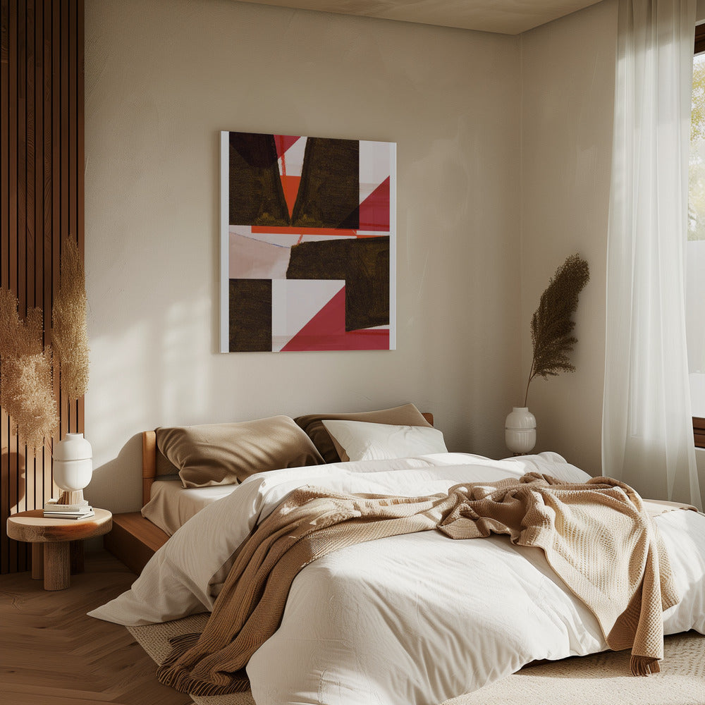 Bunte, kräftige geometrische Formen | Leinwand