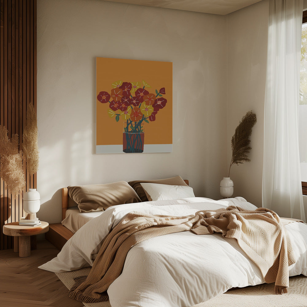 Blumen in der Vase | Leinwand