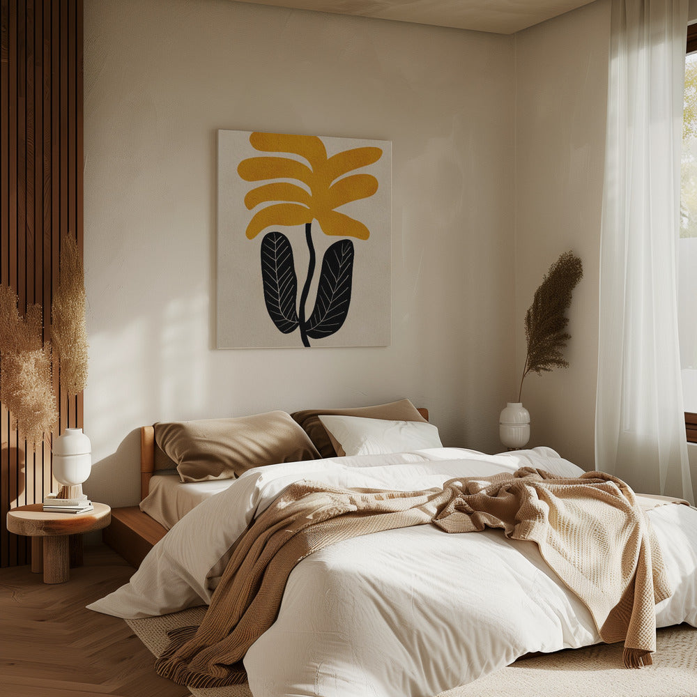 GELBE Blumenblume | Leinwand