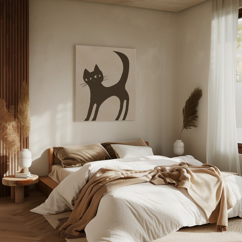 Braune Katze | Leinwand