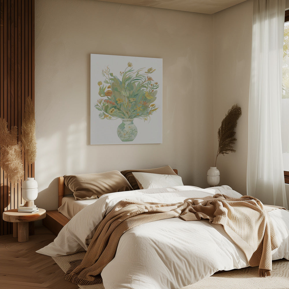 Eine Vase voller Blumen | Leinwand